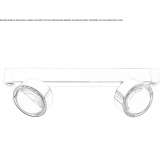 Adjustable metal LED ceiling lamp Czapury