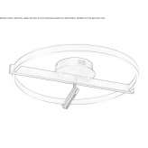Metalowa lampa sufitowa LED Jerica