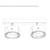 Metal ceiling lamp Czapury
