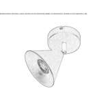 Regulowana, metalowa lampa sufitowa Pachas