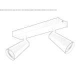 Adjustable metal LED ceiling lamp Santorso