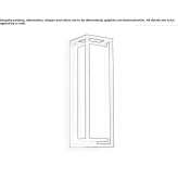 LED wall lamp made of glass Ostoros