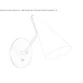 Lampa ścienna z ręcznie przecieranego antycznego mosiądzu Catrilo