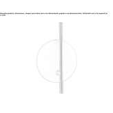 Alabaster LED wall lamp, dimmable Jemappes