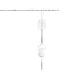 Porcelain LED wall lamp Artova