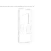 Mirror in a wooden frame with integrated lighting Zybiny