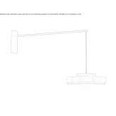 Mosiężna lampa ścienna LED z funkcją ściemniania Golpejas