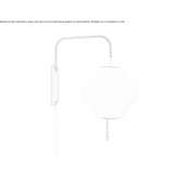 LED wall lamp made of polymer Thurins