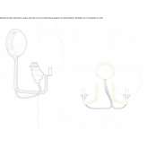 Metal LED wall lamp Borzeta