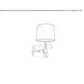 Venetian crystal wall lamp Fors