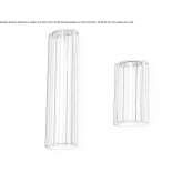 LED wall lamp made of borosilicate glass Lutuhyne