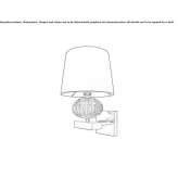 Venetian crystal wall lamp Reocin