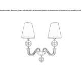 Venetian crystal wall lamp Bileca