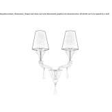 Venetian crystal wall lamp Czajkow