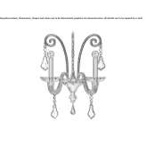 Venetian crystal wall lamp Llivia