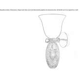 Venetian crystal wall lamp Vado