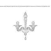 Venetian crystal wall lamp Sediles
