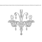 Venetian crystal wall lamp Goring