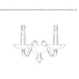 Venetian crystal wall lamp Cortino