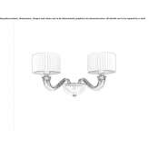 Wall lamp in pleated fabric Buznea