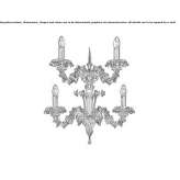 Wenecki kryształowy kinkiet Jesenice