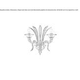 Venetian crystal wall lamp Apopa