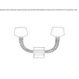 Venetian crystal wall lamp Costisa