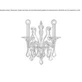 Venetian crystal wall lamp Balzers