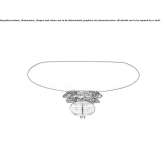 Venetian crystal wall lamp Aalden