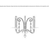 Venetian crystal wall lamp Huara
