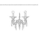 Venetian crystal wall lamp Migliaro