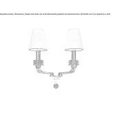 Venetian crystal wall lamp Ovalle