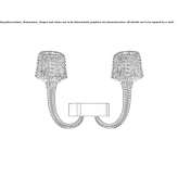 Venetian crystal wall lamp Teruel