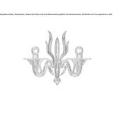 Venetian crystal wall lamp Leonessa