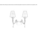 Venetian crystal wall lamp Rasony