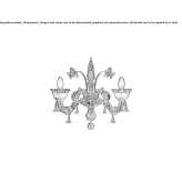 Venetian crystal wall lamp Lorqui
