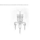Murano glass wall lamp Dikili