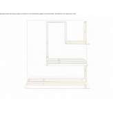 Steel wall lamp with indirect light Tobia