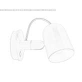 Adjustable aluminum LED wall lamp Embsen