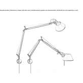 Adjustable aluminum wall lamp Thedford