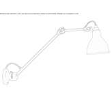 Adjustable wall lamp with swing arm Capralba