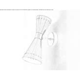 Mosiężna lampa ścienna Bothel