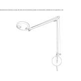 Aluminum LED wall lamp with a swing arm Tradate