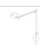 Aluminum LED wall lamp with a swing arm Tradate