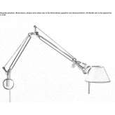 Adjustable aluminum wall lamp Thedford