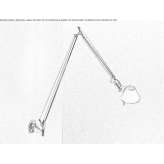 Aluminum wall lamp with a swing arm Thedford