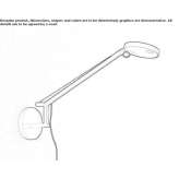 Aluminum LED wall lamp with a swing arm Tradate