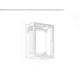 Outdoor LED wall lamp in glass and metal Ostoros