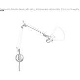Adjustable aluminum wall lamp Thedford