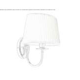 Fabric and brass wall lamp Sagunto